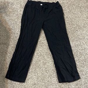 Old navy large black linen pants size large
